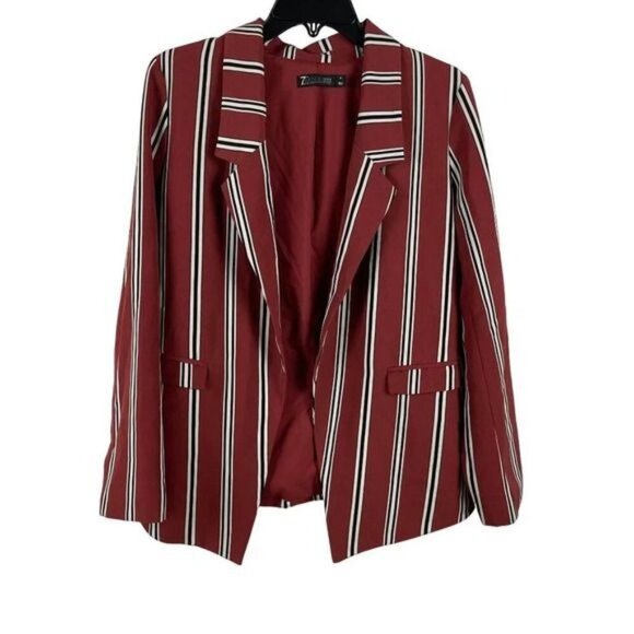 7th‎ Avenue Design Studio Women Open Front Blazer Jacket Size M - Picture 1 of 7